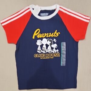 Peanuts Kids T-Shirt - Red and Blue